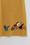 YANYAN KNITS Fall/Winter 2025 Collection: Goose Print T-shirt/Skirt Set (YYK-YYW25-1401-HUANG, Skirt)